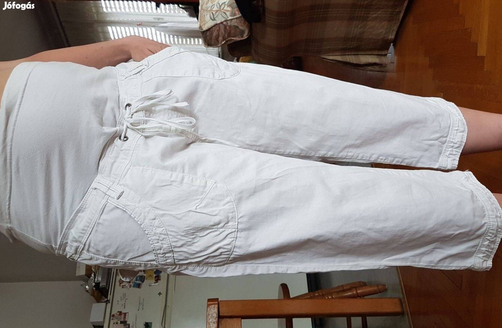 XL terhesnadrág nadrág sort női terhes rövidnadrág fehér pamut kismama