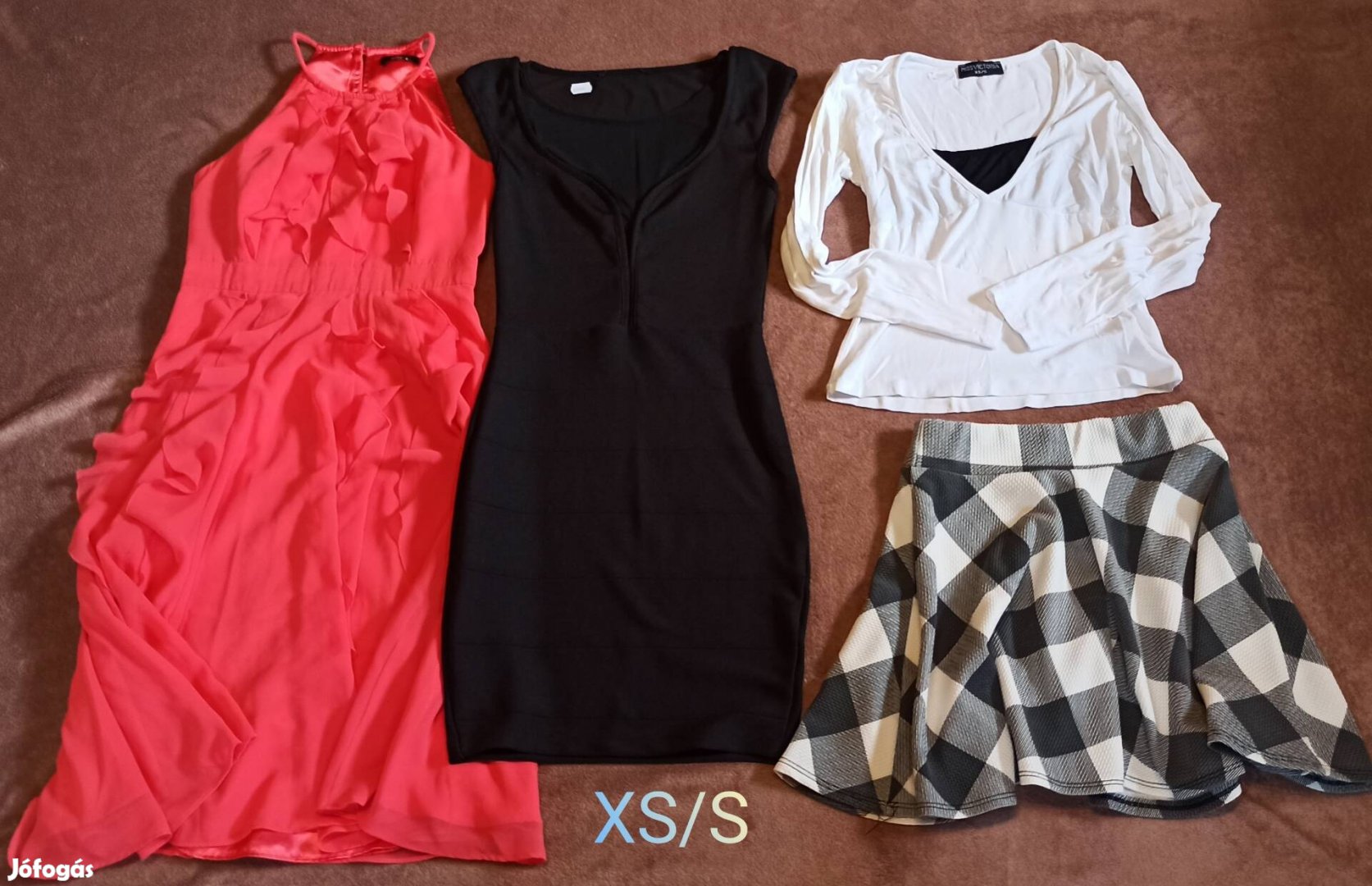 XS/S-es ruha, szoknya, felső