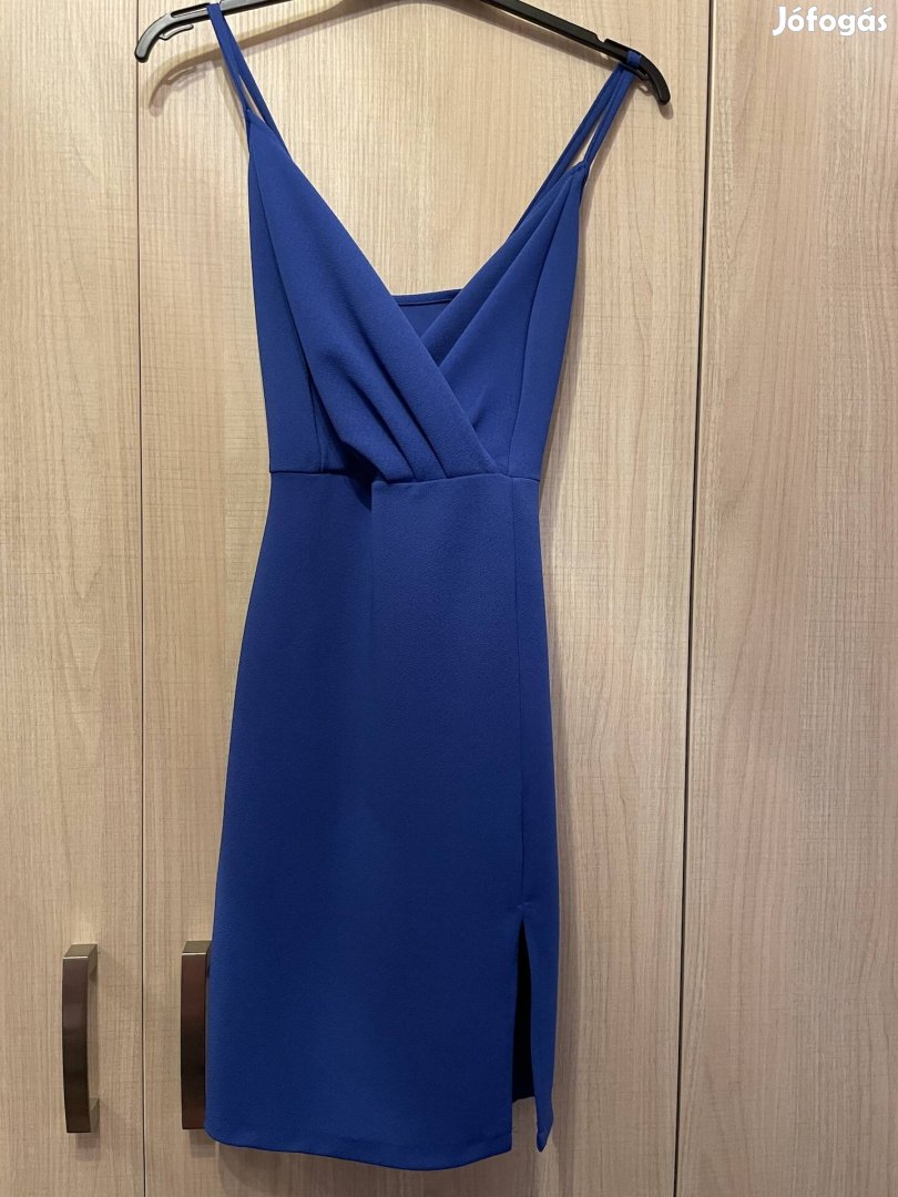 XS kék nyári női mini koktélruha