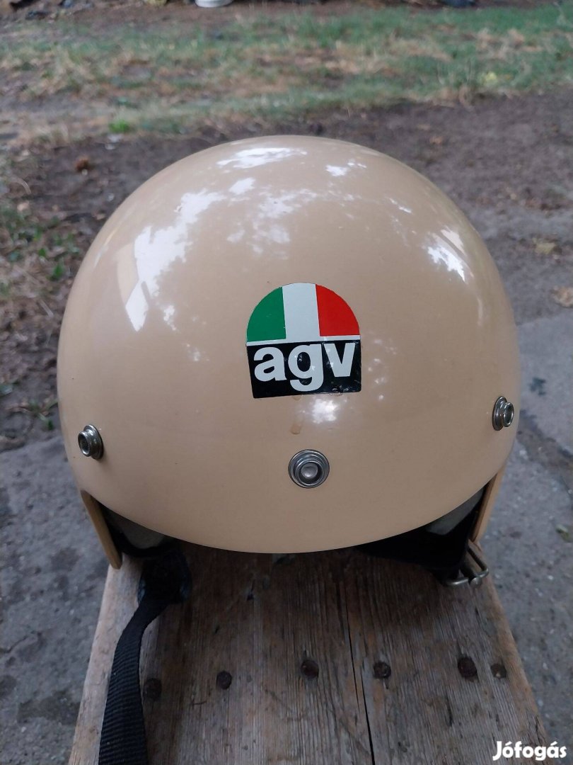 XS méretű 54-es AGV motoros bukósisak veterán motor sisak dekoráció