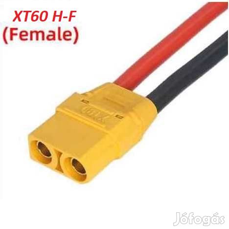 XT60 Anya 50cm hosszú Hőálló SzilikonKábellel 12AWG  (5608)