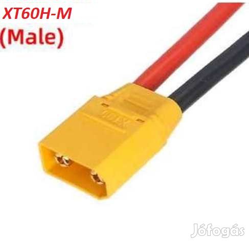 XT60 Apa 50cm hosszú Hőálló SzilikonKábellel 12AWG  (5609)