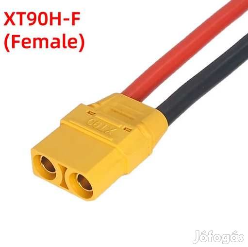 XT90 Anya 50cm hosszú 200°C Hőálló SzilikonKábellel 12AWG (5572)