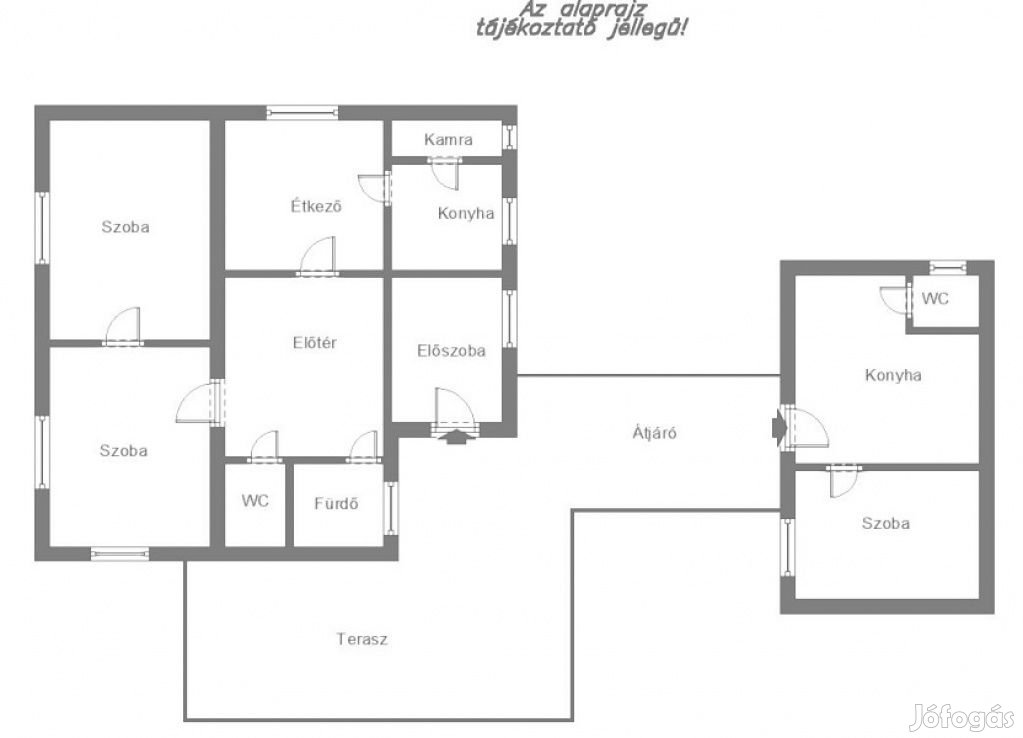 XVIII. Kerület, Gloriett telep, 64 m2-es, 2 generációs, családi ház