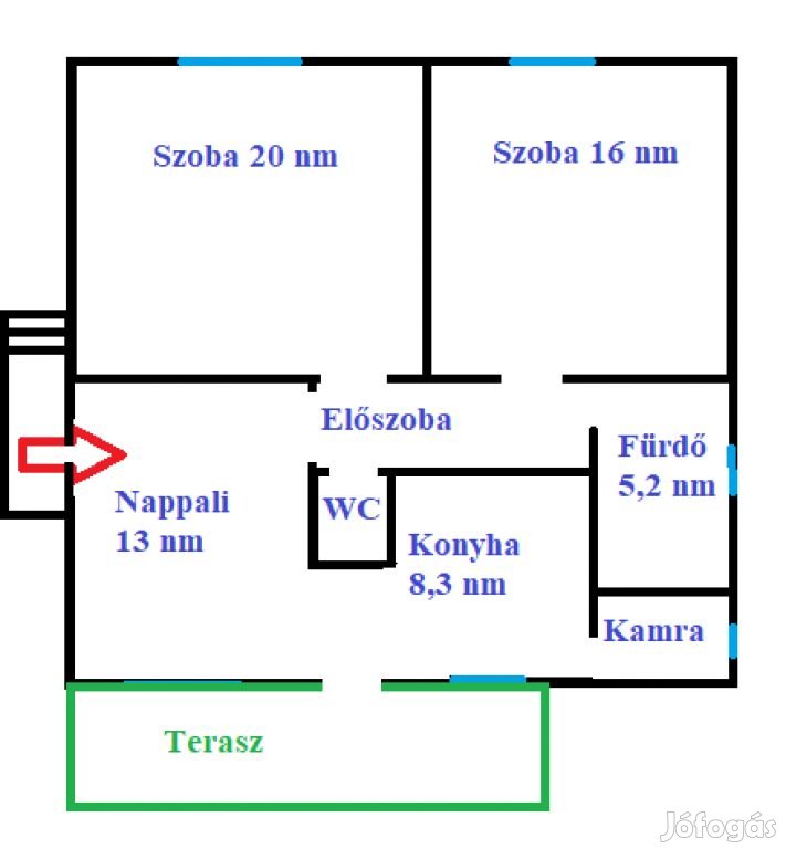 XVI. Kerület, Mátyásföld csendes utcája, 85 m2-es, családi ház