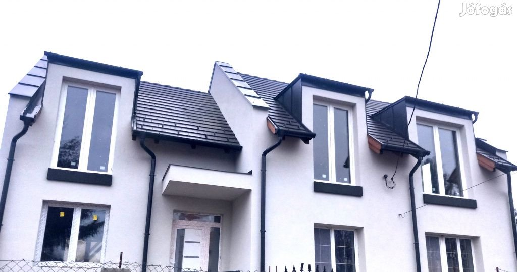 XV. Kerület, Csővár utca közelében, 84 m2-es, 2 generációs, ikerház