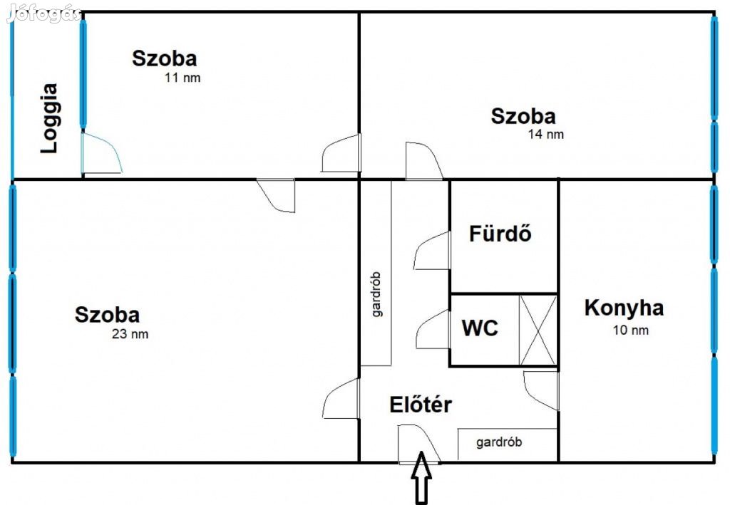 XV. Kerület, Mézeskalács tér, 67 m2-es, 1. emeleti, társasházi lakás