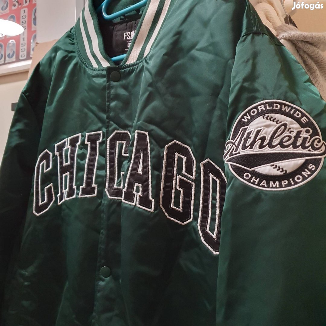 XXL-es Fsbn Chicago varsity baseball bomber dzseki kabát