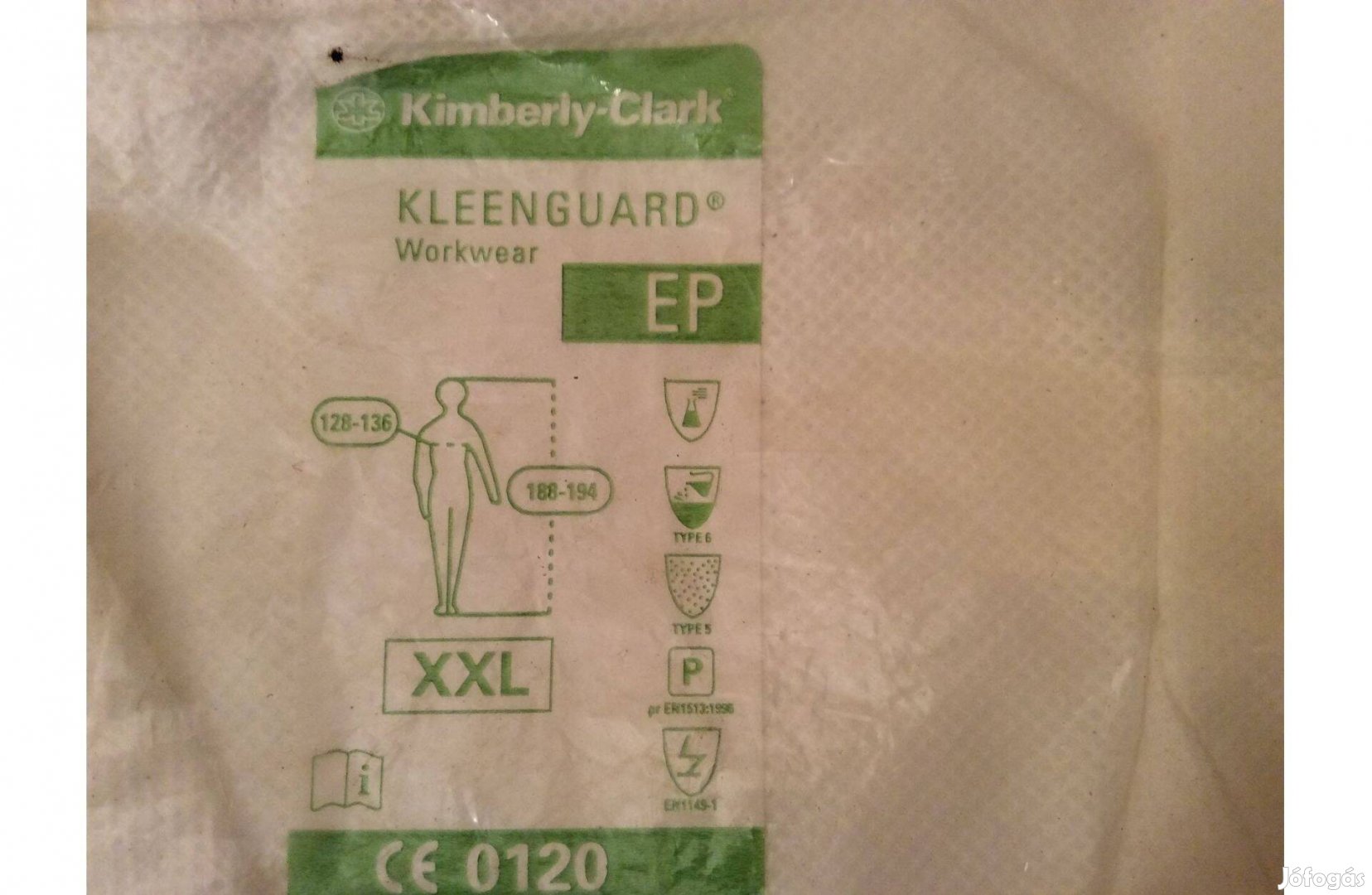 XXL-es védőköpeny védőoverál Kimberly-Clark munkaruha KC9614