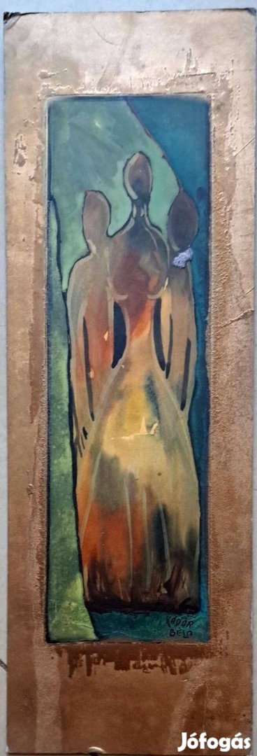 XX. szmagyar festő Kádár Béla Három női alak,