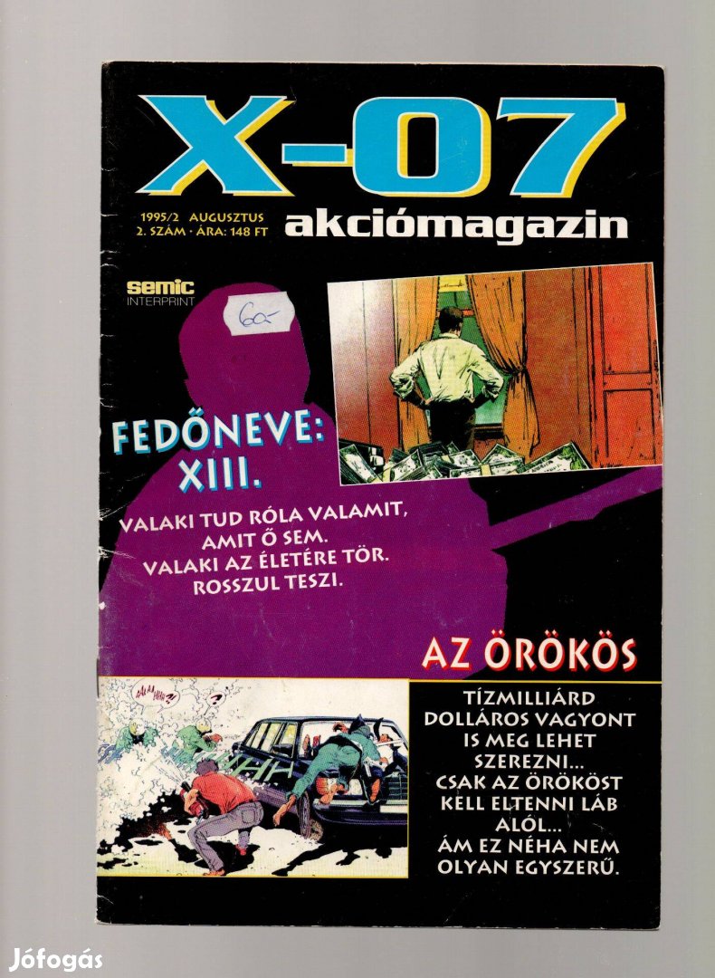 X-07 akciómagazin képregény 2. szám - újszerű