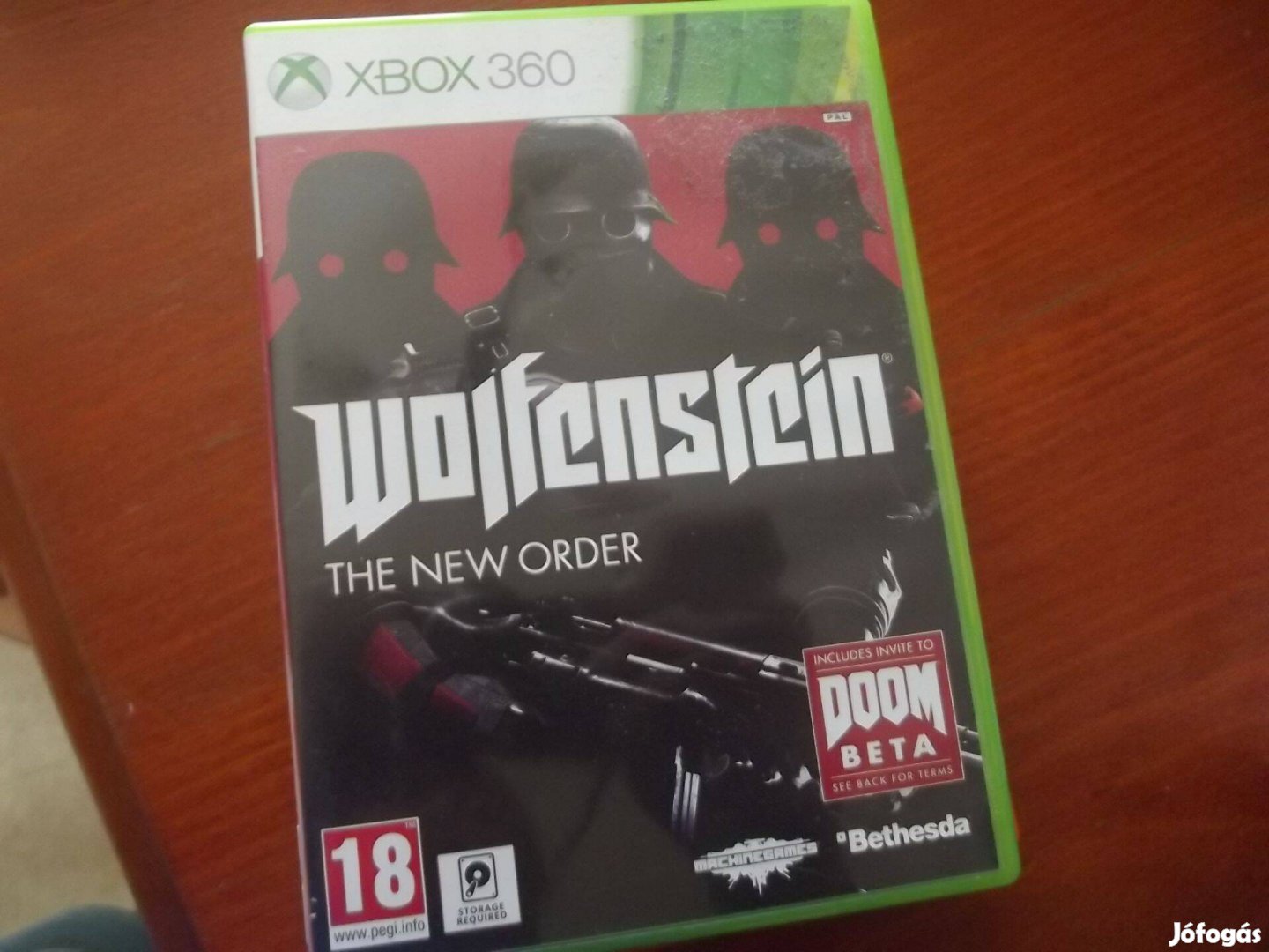 X-124 Xbox 360 Eredeti Játék : Wolfenstein The New Order ( karcmentes)