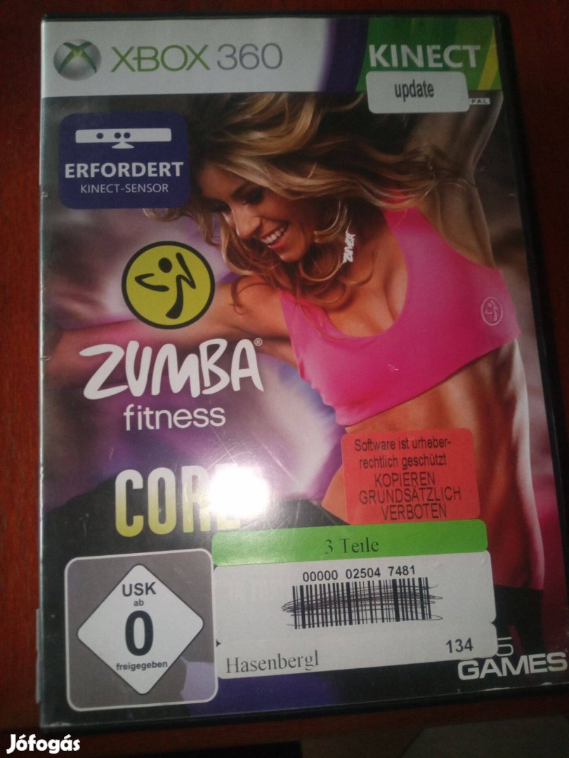 X-125 Xbox 360 Eredeti Játék : Kinect Zumba Fitness Core ( karcmente
