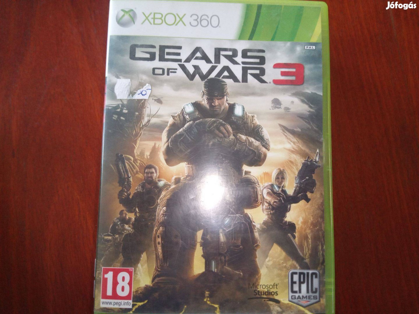 X-146 Xbox 360 Eredeti Játék : Gears of war 3 ( karcmentes)