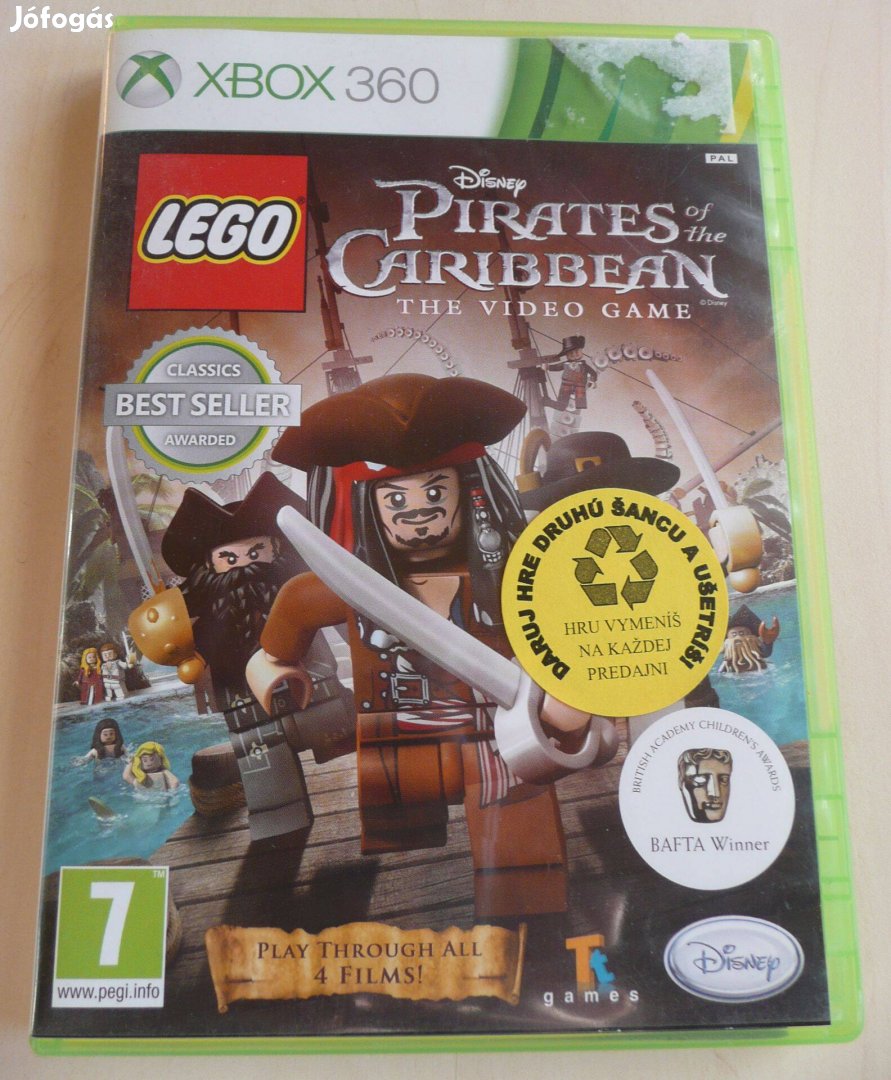 X Box 360 LEGO Pirates OF The Caribbean Játék