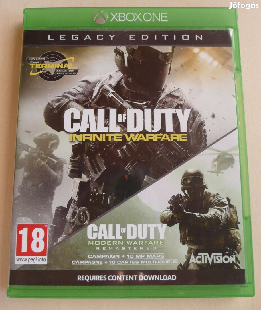 X Box ONE CALL OF Duty Infinite Warfare Legacy Edition Játék