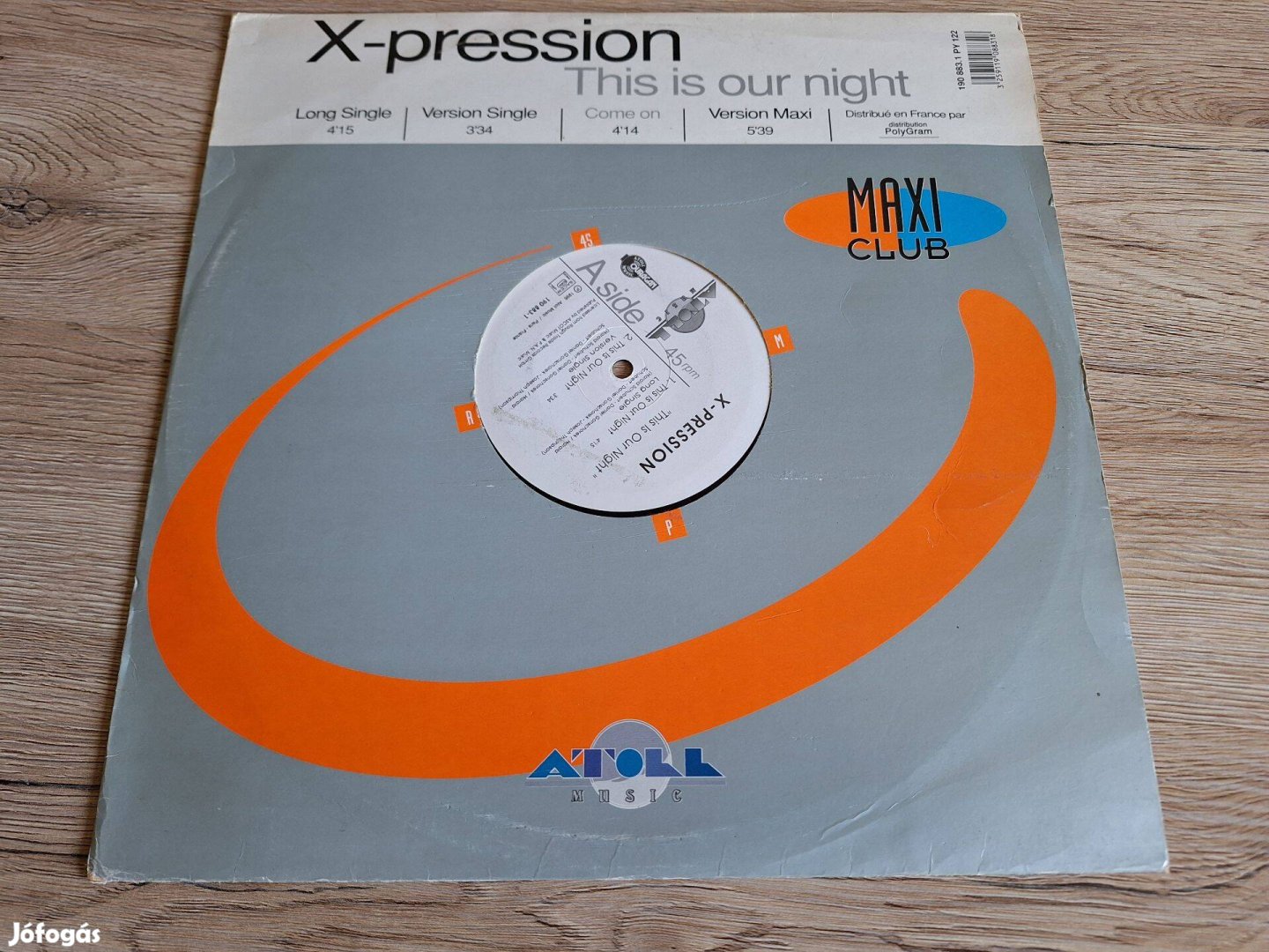 X-Pression This Is Our Night Promo maxi bakelit lemez LP