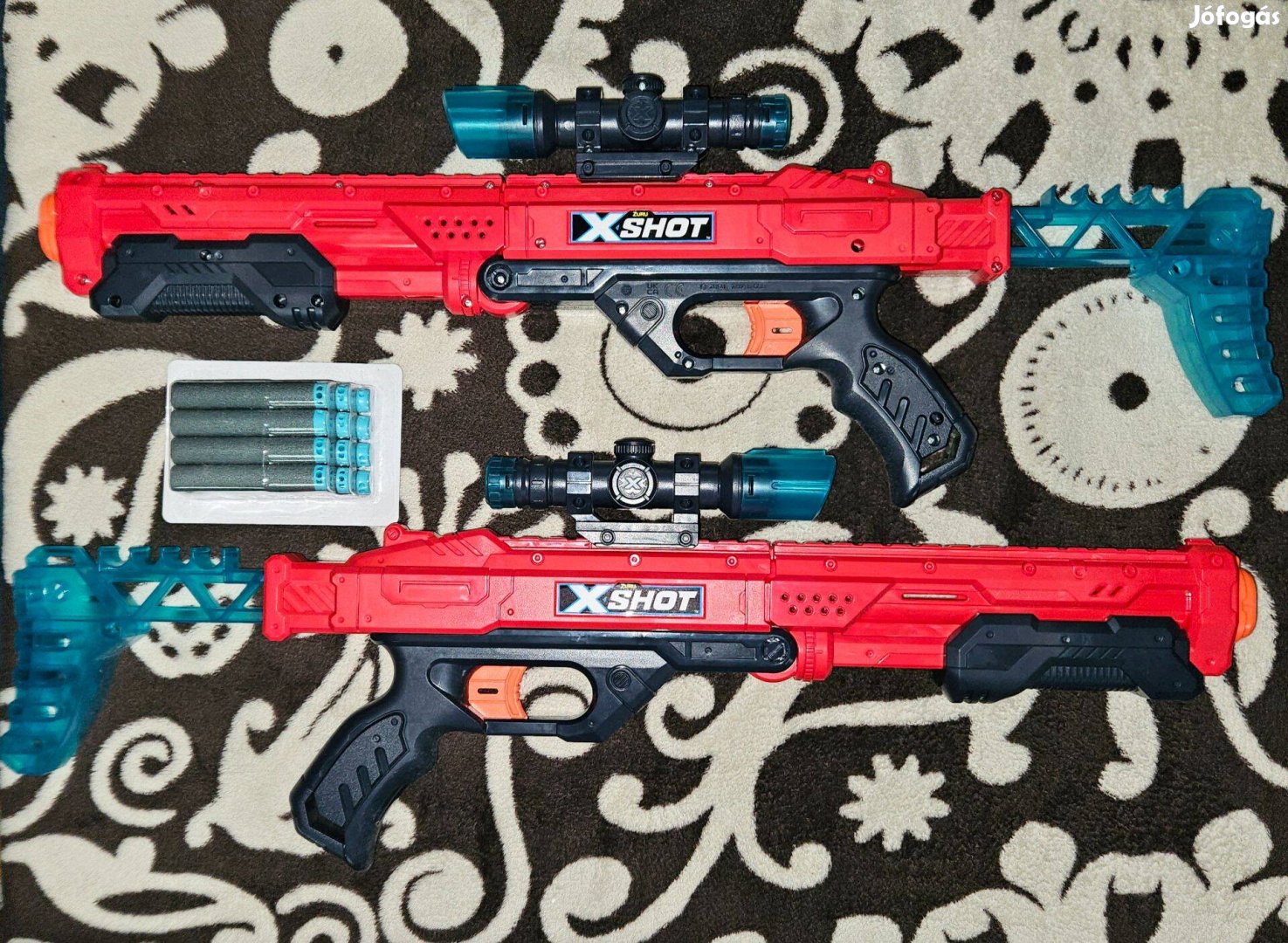 X-Shot Hawk Eye szivacslövő 2 db puska játék ( 8 éves kortól )
