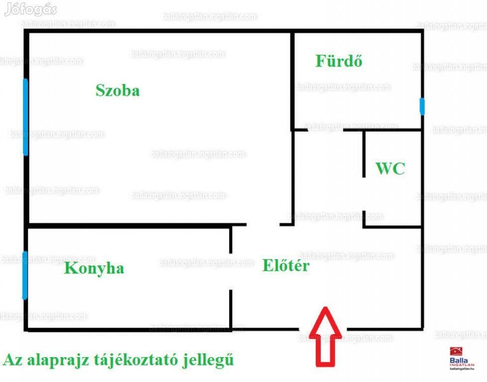 X. Kerület, Bihari utca, 34 m2-es, magasföldszinti, társasházi lakás