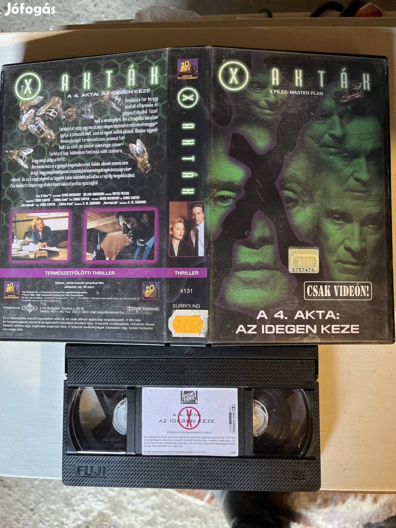 X akták 4.akta vhs