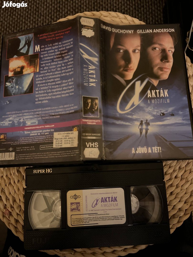 X akták a mozifilm vhs