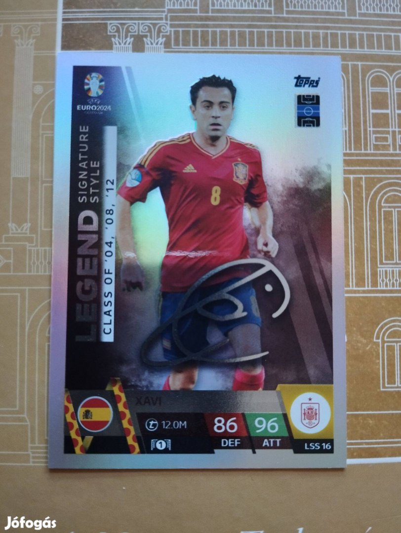 Xavi (Spanyolország) Legend Signature Style Euro 2024 kártya