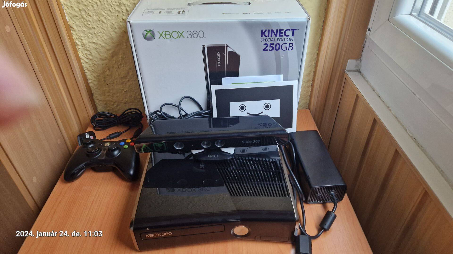 Xbox360 250GB + Kinect + játékok