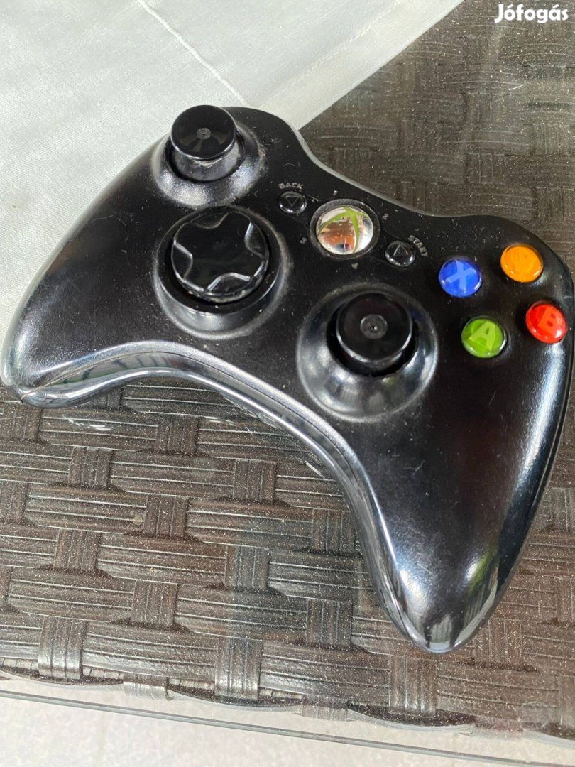 Xbox360 vezeték nélküli fekete kontroller