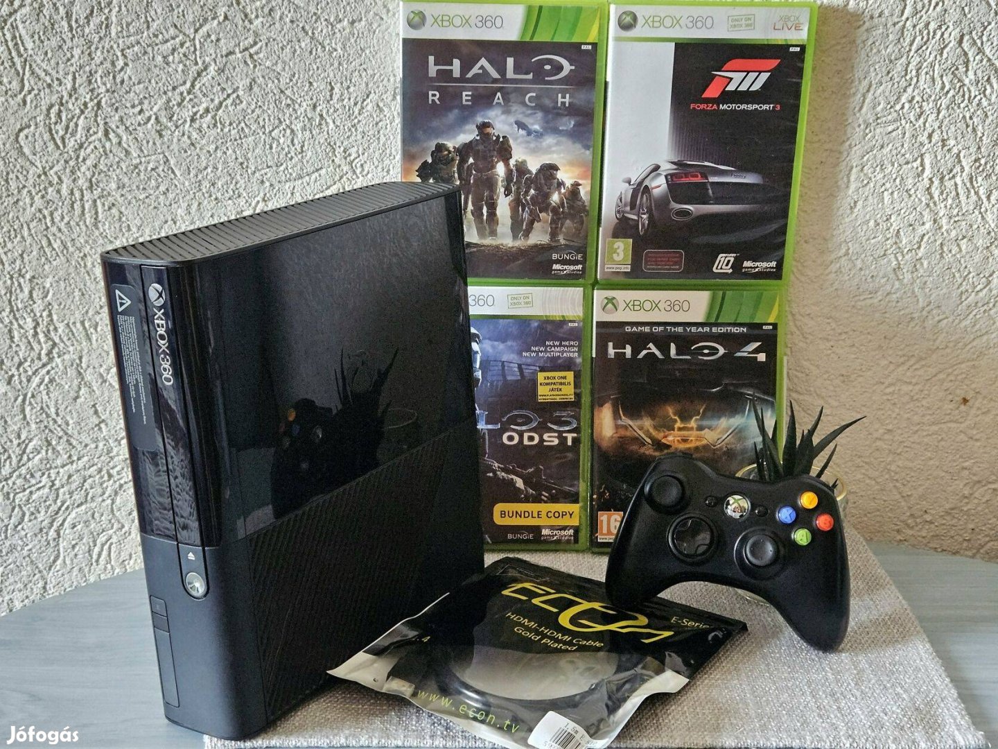 Xbox 360E 515Gb-os verzó, (4db ajándék eredeti játékkal)