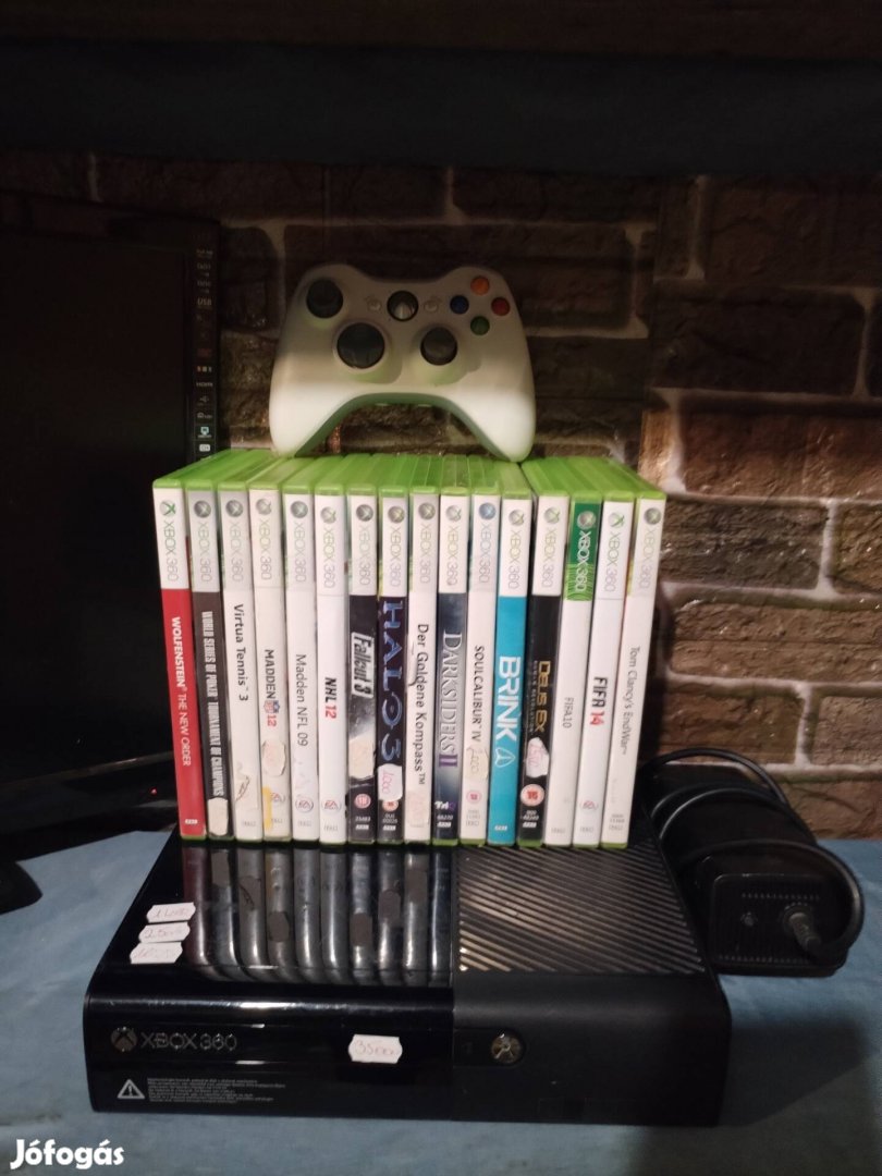 Xbox 360E sok játékkal egy karral 