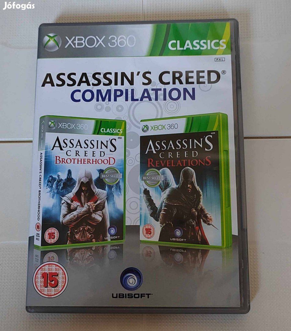 Xbox 360 Assassins Creed Compilation - tesztelt, szép állapot