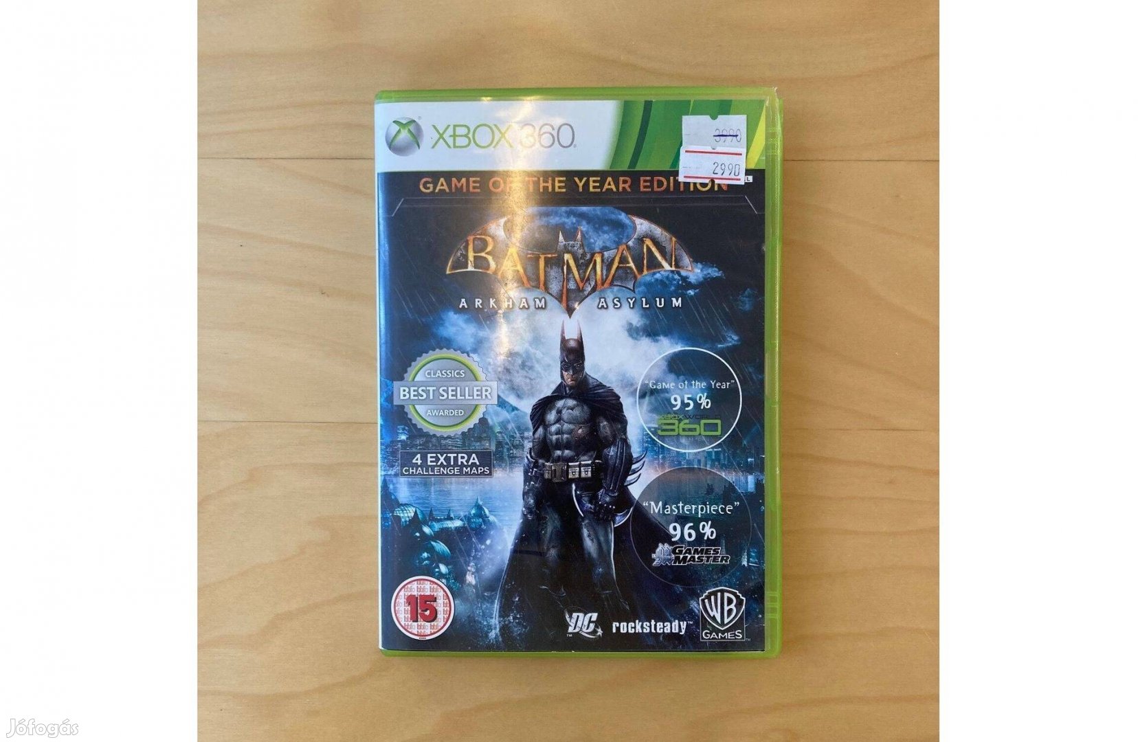 Xbox 360 Batman Arkham Asylum GOTY játék