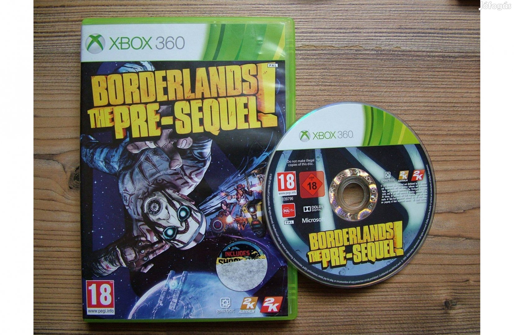Xbox 360 Borderlands The Pre-Sequel játék