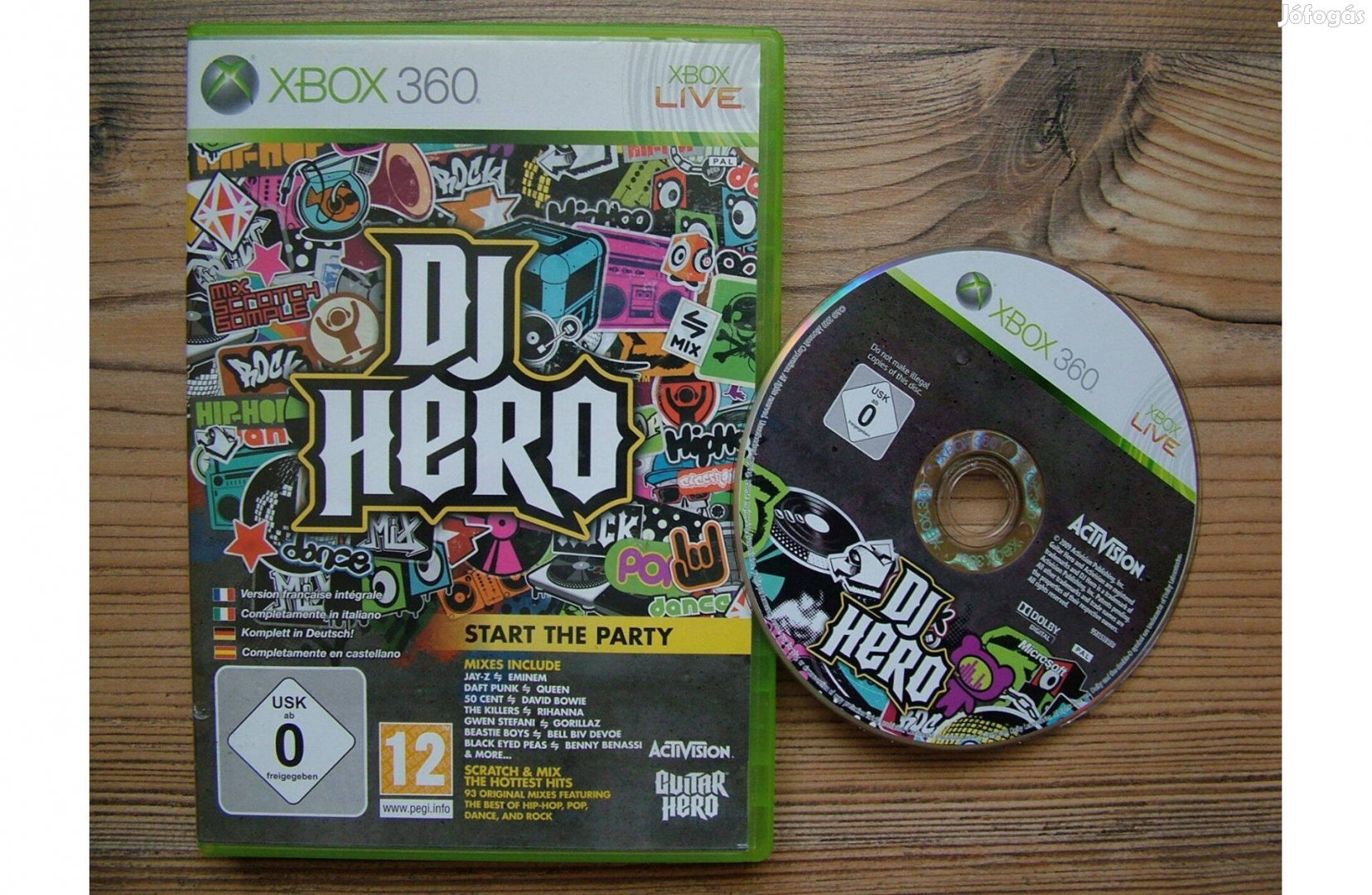 Xbox 360 DJ Hero játék