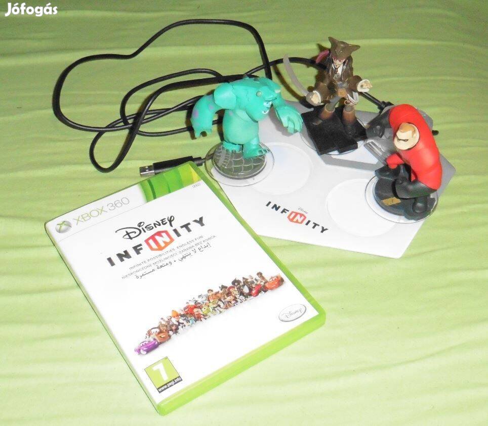 Xbox 360 Disney Infinity 1.0 Kezdő Szett 3 figurával, világkockával