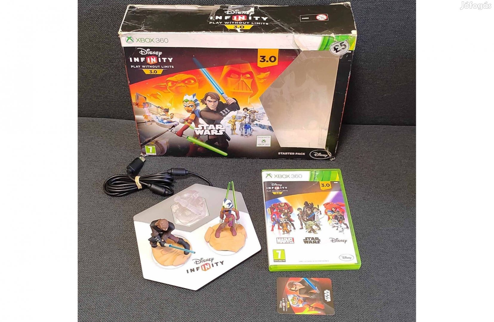 Xbox 360 Disney Infinity 3.0 kompletten dobozában