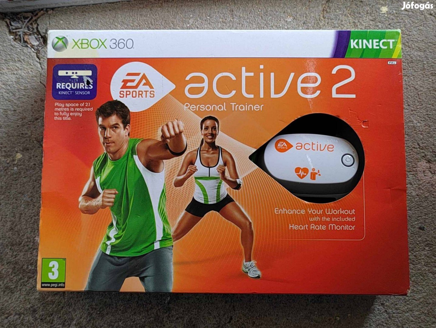 Xbox 360 EA Sport Active 2 edzős szett dobozában