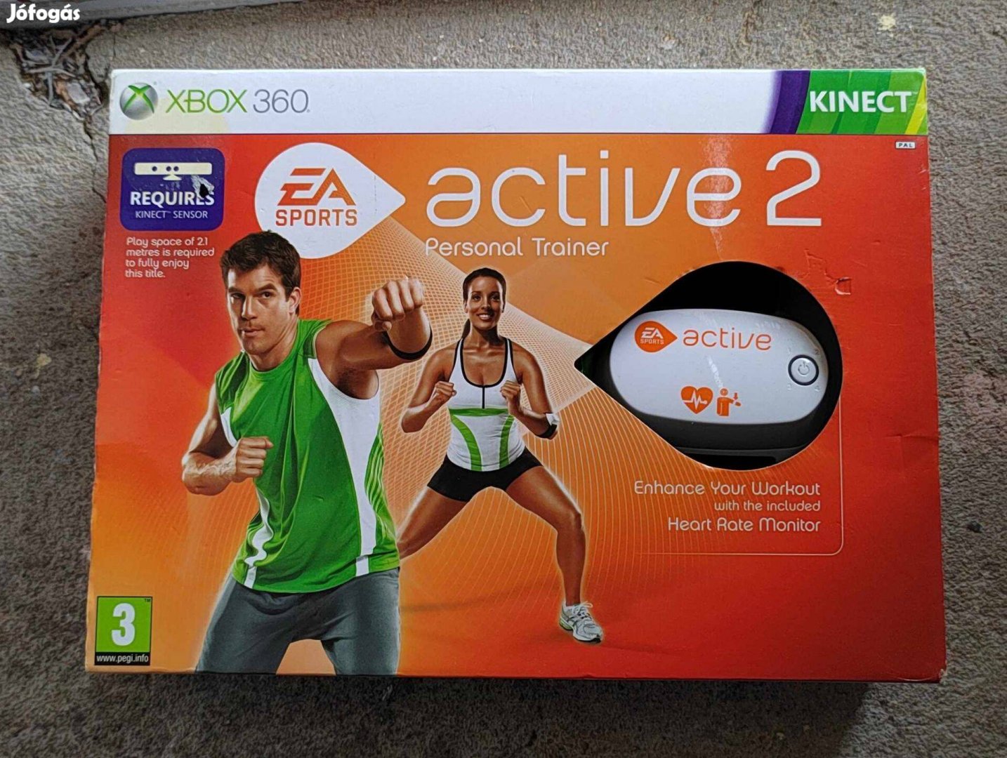 Xbox 360 EA Sports Active 2 kiegészítő dobozában