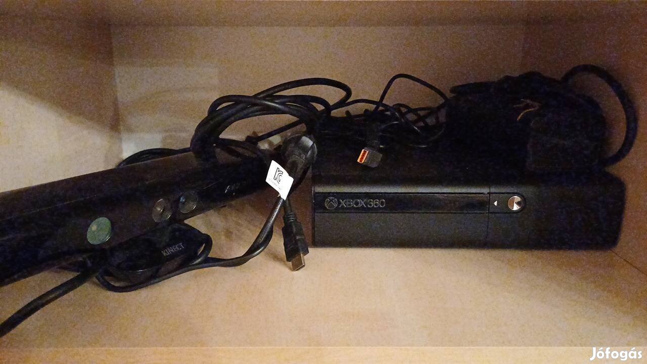 Xbox 360 E konzol + kinect + 16 játék 