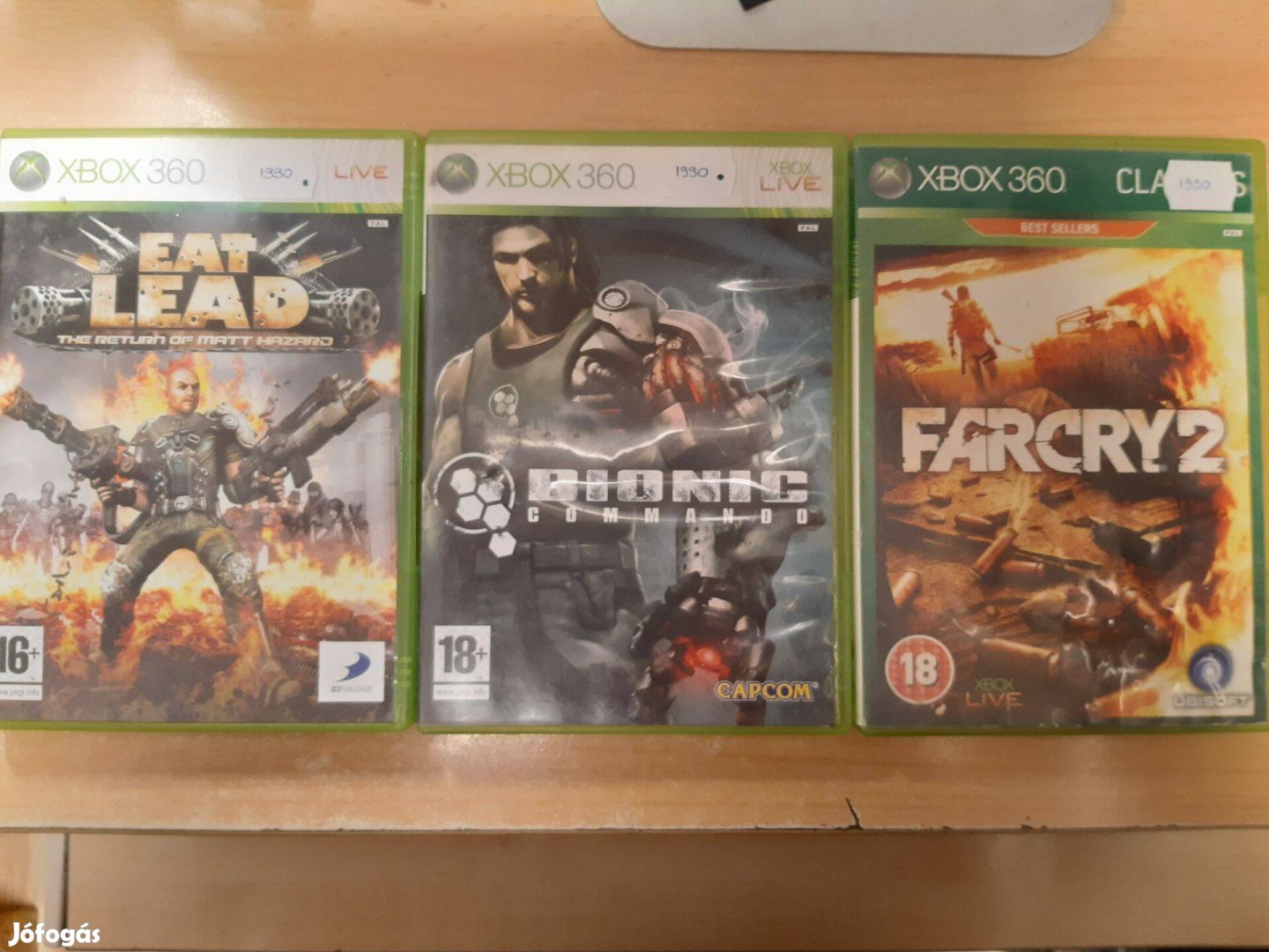 Xbox 360 Eat Lead, Bionic Commando, Far Cry 2 Játékok !