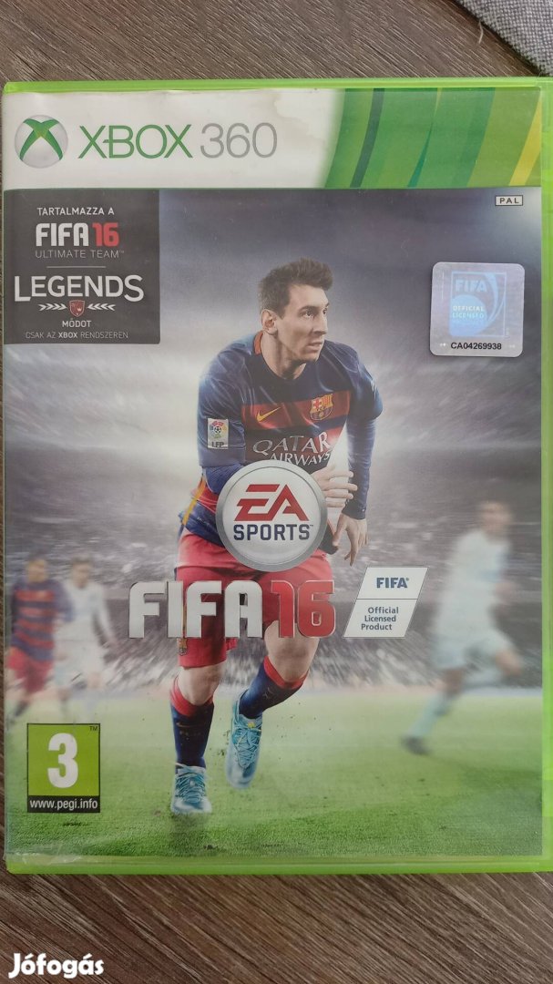 Xbox 360 Eredeti jatek Fifa 16