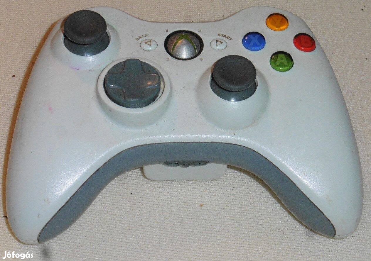 Xbox 360 Fehér Vezeték nélküli Joy, Kontroller, Új elemtartóval