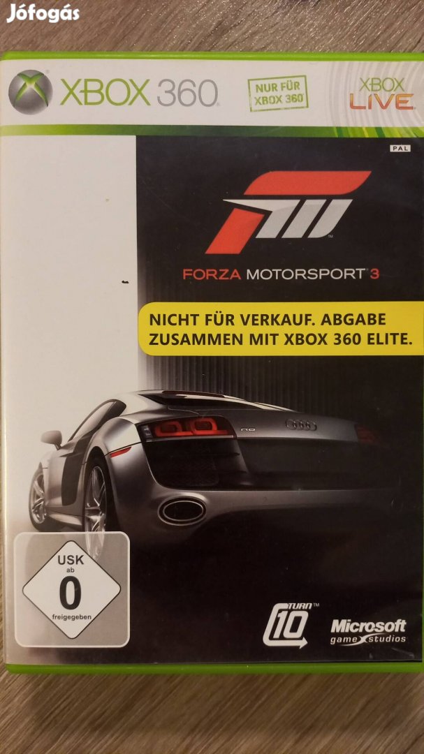 Xbox 360 Forza Motorsport 3 eredeti játék 