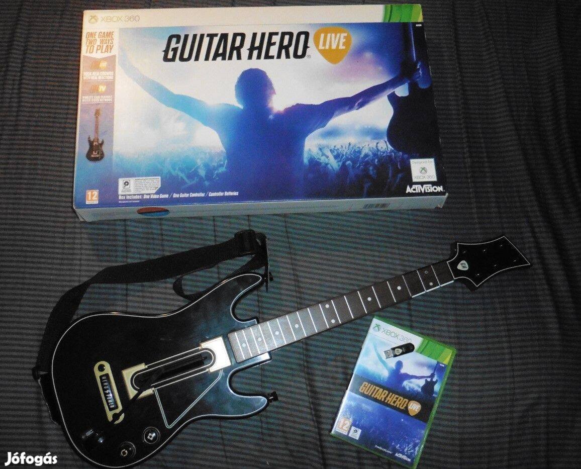 Xbox 360 Guitar Hero Live Vezeték nélküli gitár, Játékkal