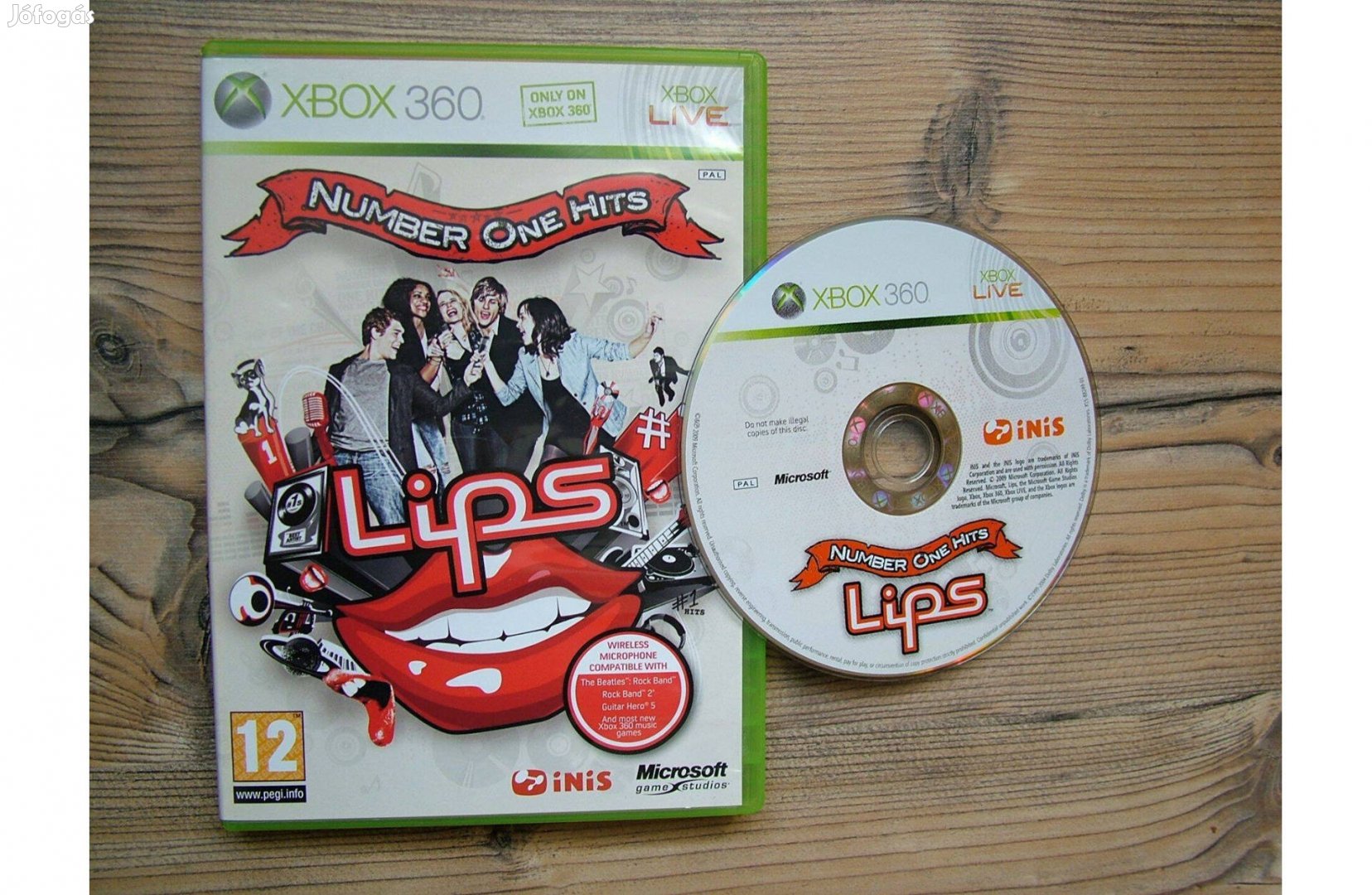 Xbox 360 Lips Number One Hits játék karaoke
