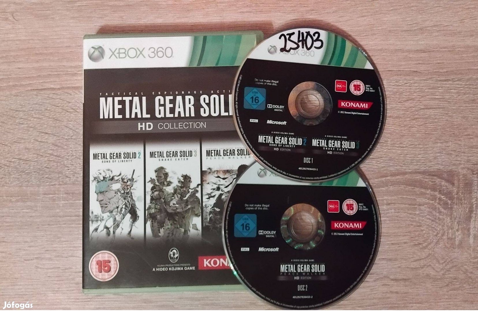 Xbox 360 Metal Gear Solid HD Collection játék