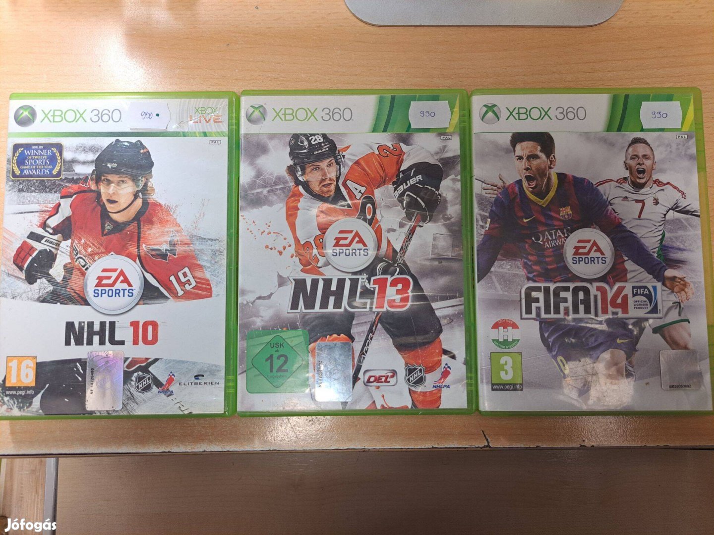 Xbox 360 NHL 10, NHL 13, Fifa 14 játékok !