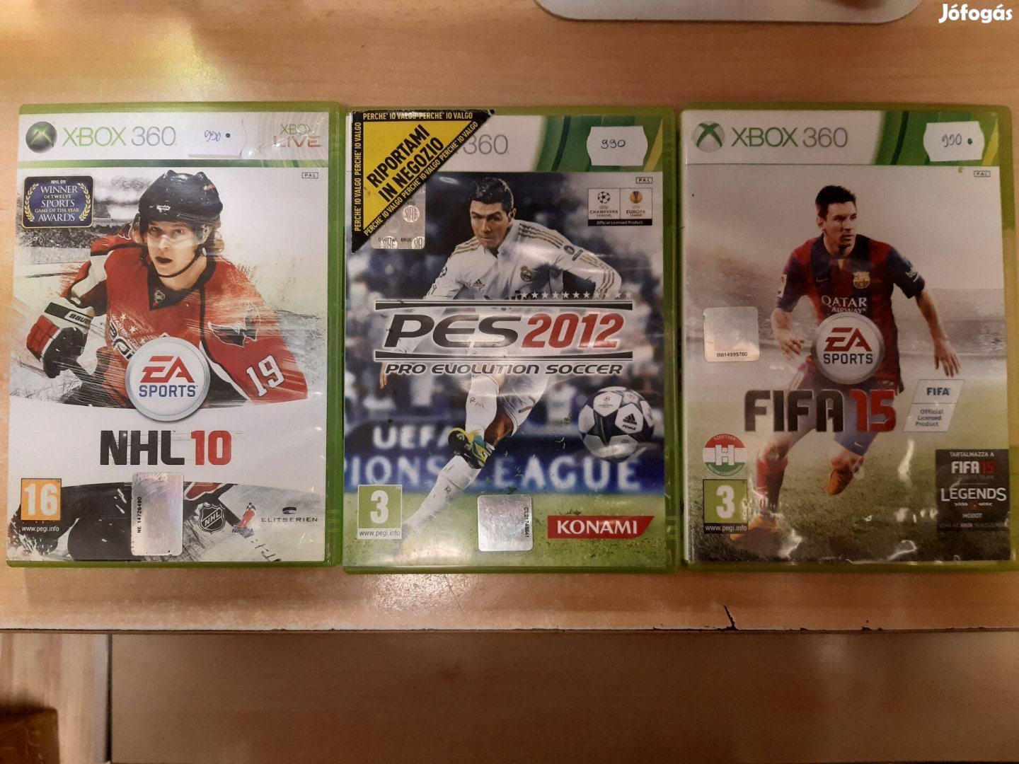 Xbox 360 NHL 10, PES 2012, Fifa 15 játékok !