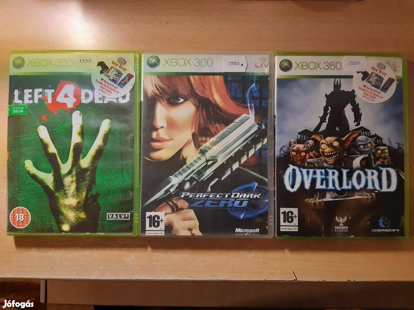 Xbox 360 Perfect Dark Zero, Overlord 2 Játékok !