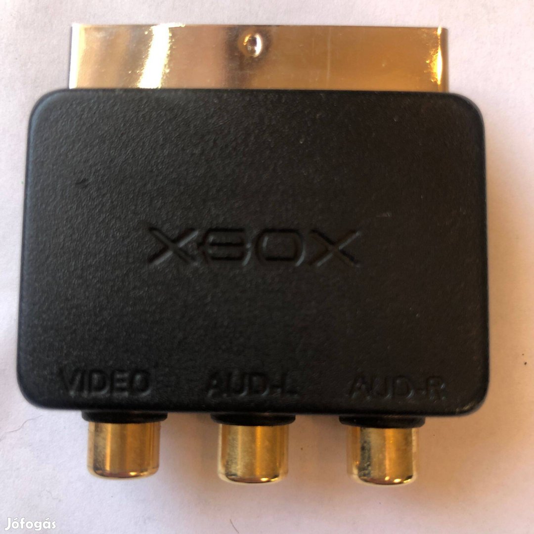 Xbox 360 SCART - RCA adapter, csatlakozó, aranyozott, vadonatúj